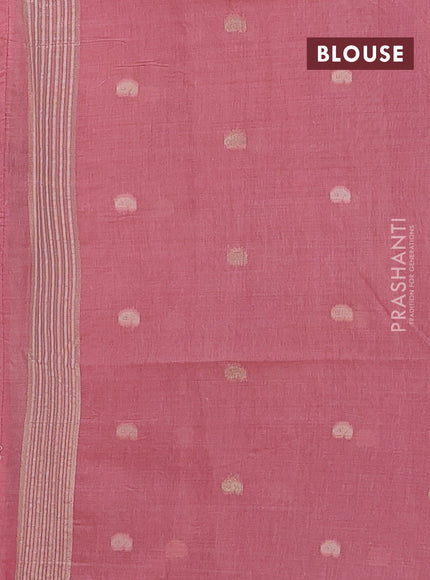 Pink Jamdani Cotton Saree