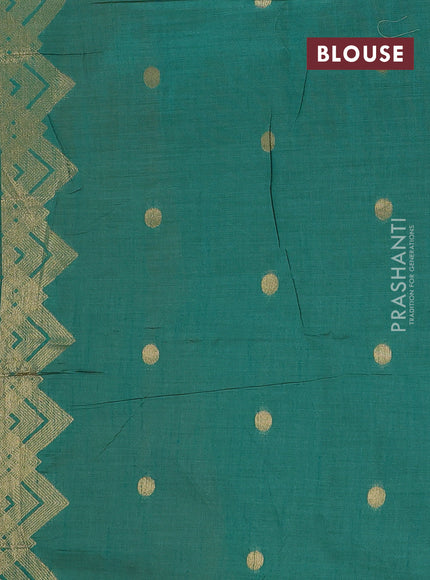 Peach Jamdani Cotton Saree