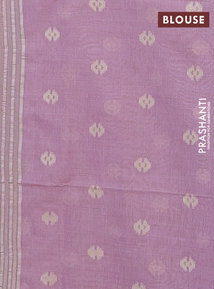 Lavender Jamdani Cotton Saree