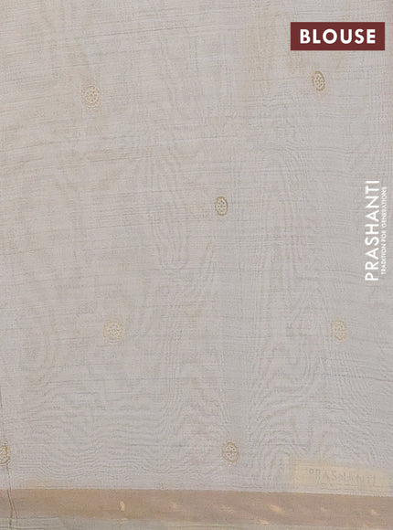Off White Jamdani Cotton Saree