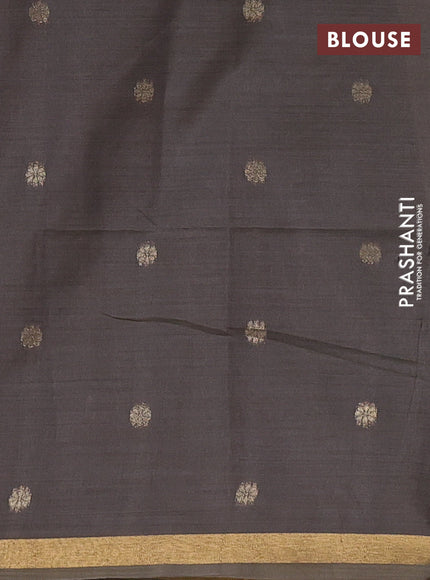 Beige & Grey Jamdani Cotton Saree