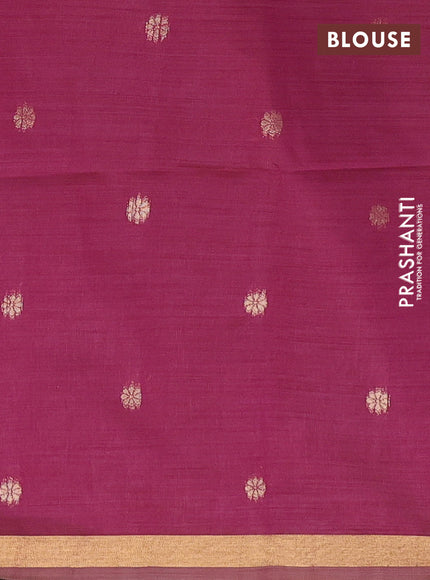 Mauve Pink & Magenta Pink Jamdani Cotton Saree