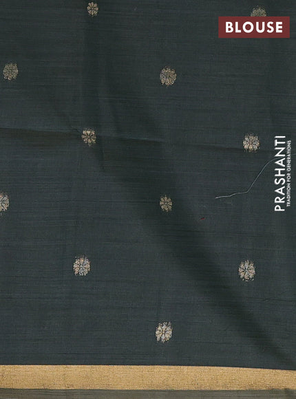 Pastel Green & Bottle Green Jamdani Cotton Saree