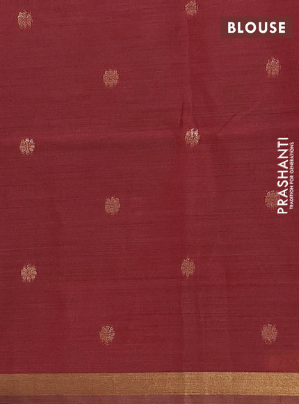 Mauve Pink & Maroon Jamdani Cotton Saree