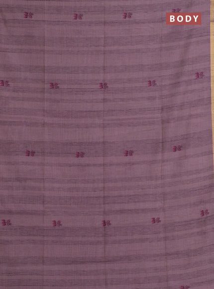 Mauve Pink Jamdani Cotton Saree