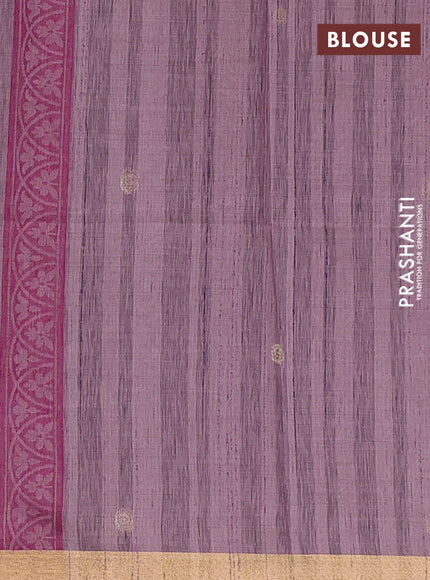 Mauve Pink Jamdani Cotton Saree