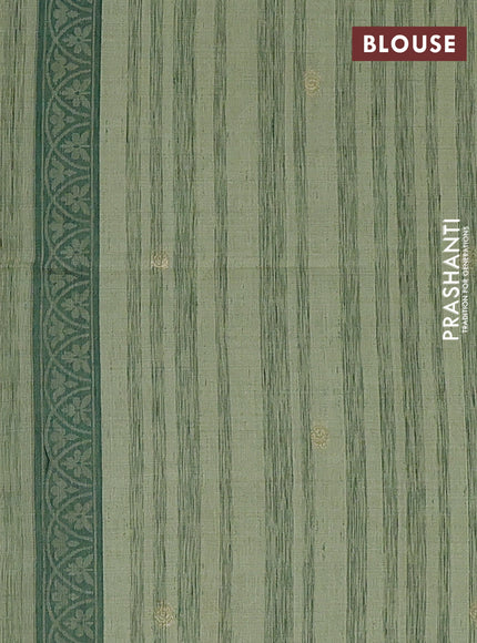 Pista Green Jamdani Cotton Saree