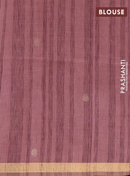 Pastel Peach Jamdani Cotton Saree