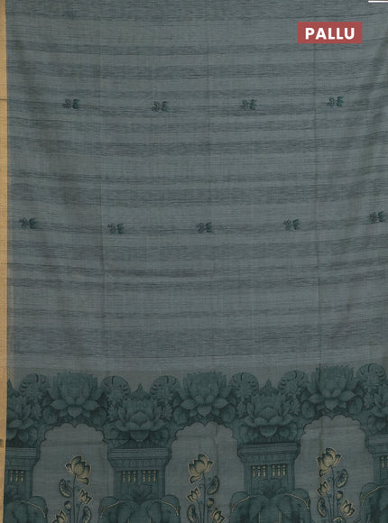 Pastel Green Jamdani Cotton Saree