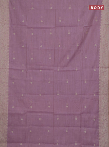 Lavender Jamdani Cotton Saree
