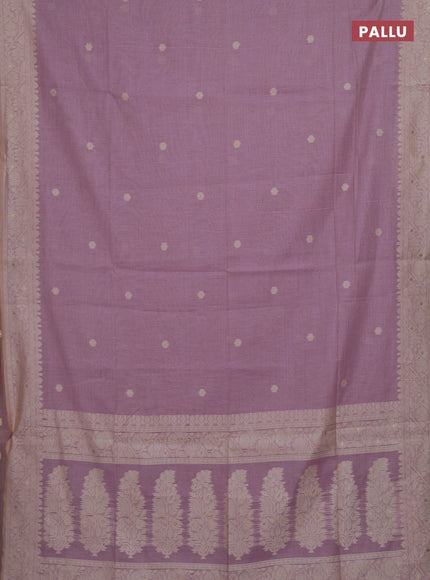 Lavender Jamdani Cotton Saree