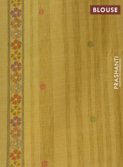 Yellow Jamdani Cotton Saree