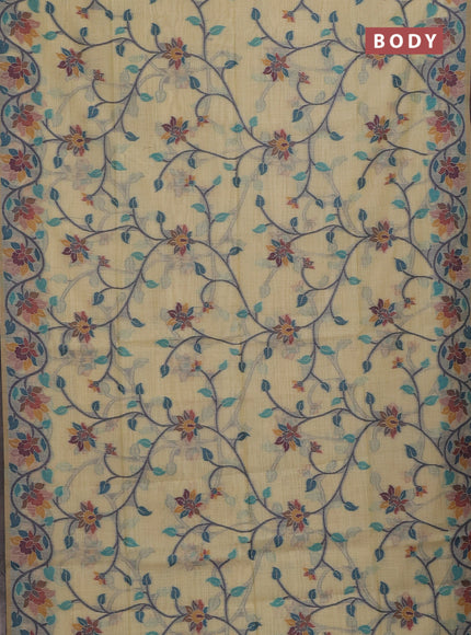 Sandal Jamdani Cotton Saree