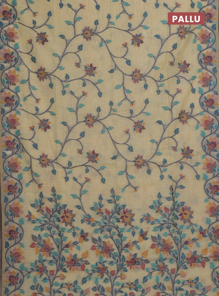 Sandal Jamdani Cotton Saree
