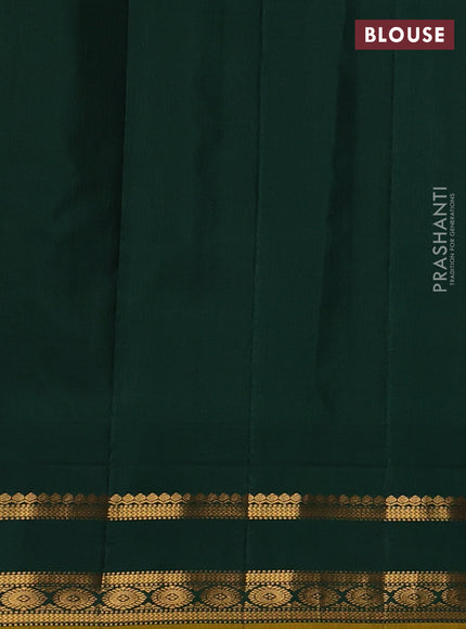 Pastel Pink & Green Pure Gadwal Silk - Checks