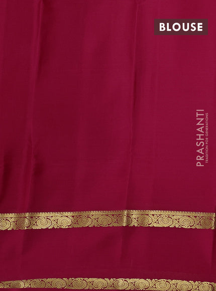 Pink Pure Mysore Silk - Buttas