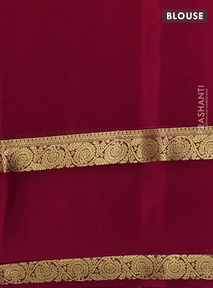 Pink Pure Mysore Silk - Buttas