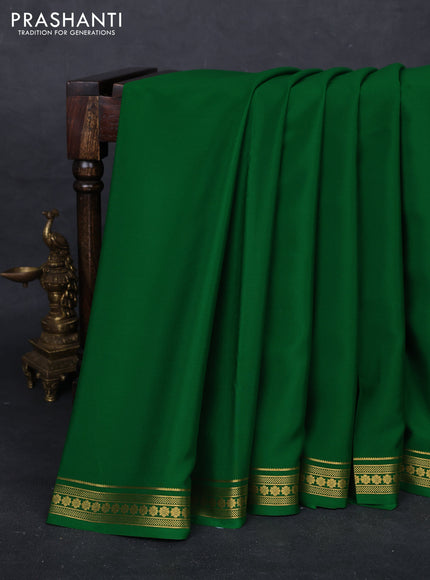 Green Pure Mysore Silk Saree