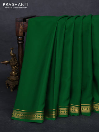 Green Pure Mysore Silk Saree