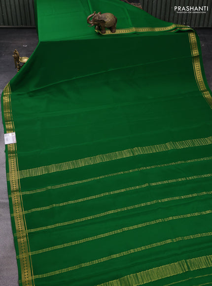 Green Pure Mysore Silk Saree