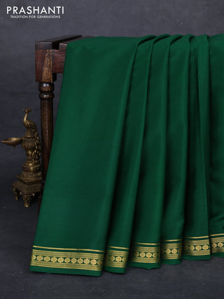 Green Pure Mysore Silk Saree