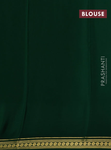 Green Pure Mysore Silk Saree