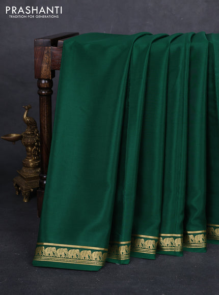 Green Pure Mysore Silk Saree