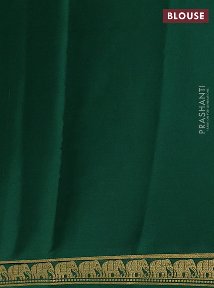 Green Pure Mysore Silk Saree