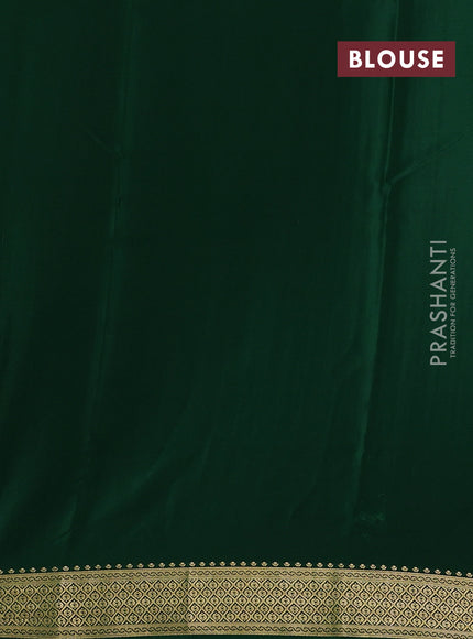 Green Pure Mysore Silk Saree