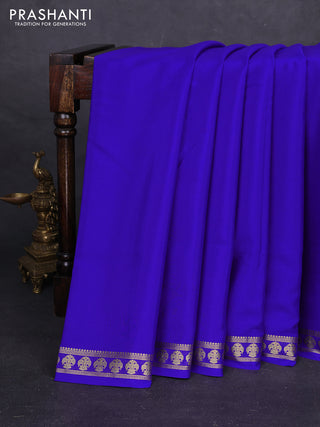 Royal Blue Pure Mysore Silk Saree