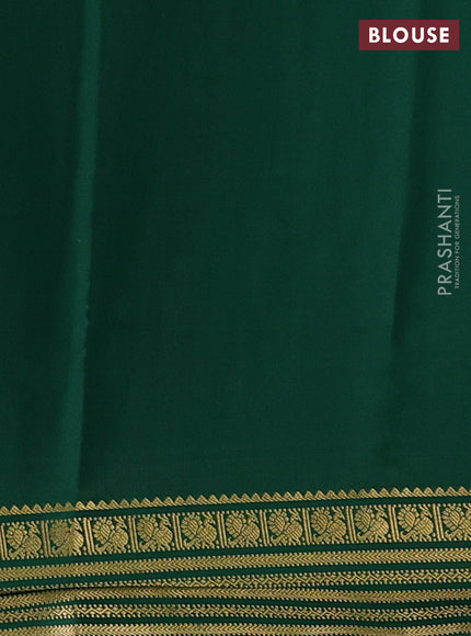 Green Pure Mysore Silk Saree