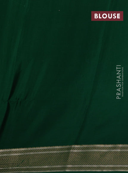 Green Pure Mysore Silk - Muniya Buttas