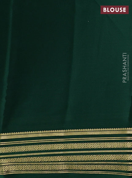Green Pure Mysore Silk Saree