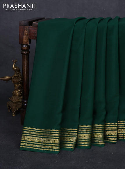 Green Pure Mysore Silk Saree