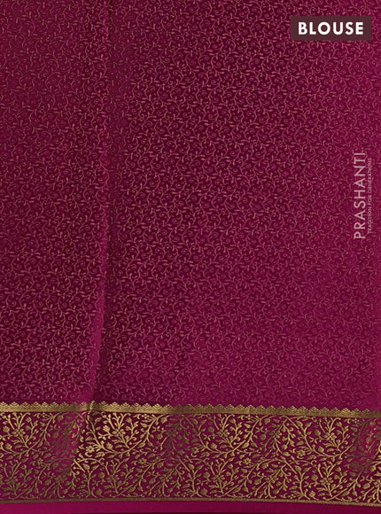 Pink Pure Mysore Silk - Buttas