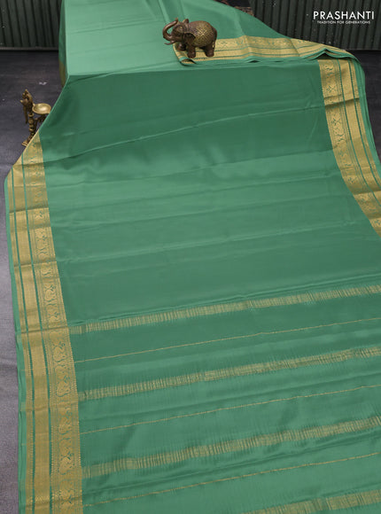 Green Pure Mysore Silk Saree