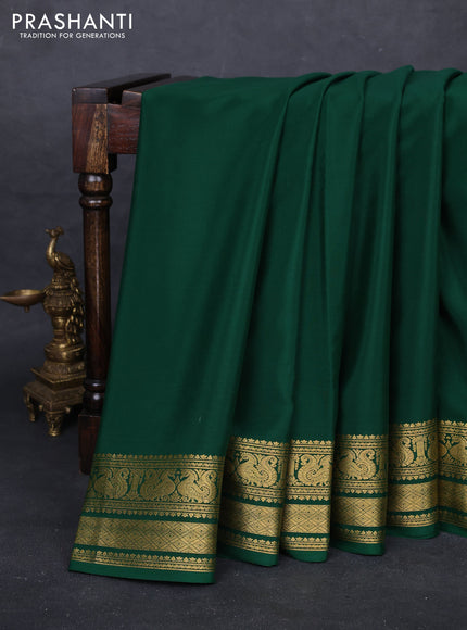 Green Pure Mysore Silk Saree