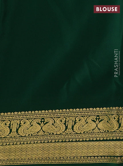 Green Pure Mysore Silk Saree