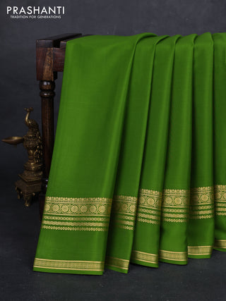 Green Pure Mysore Silk Saree