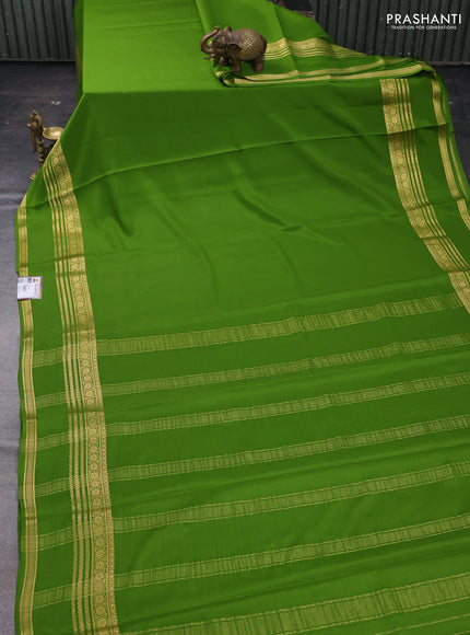 Green Pure Mysore Silk Saree