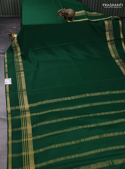 Green Pure Mysore Silk Saree