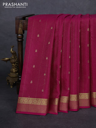 Pink Pure Mysore Silk Saree