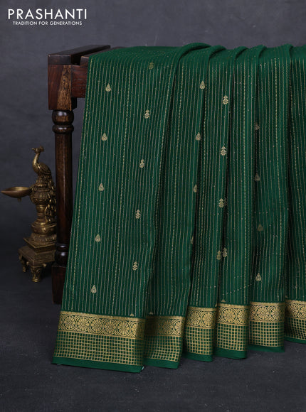 Green Pure Mysore Silk Saree