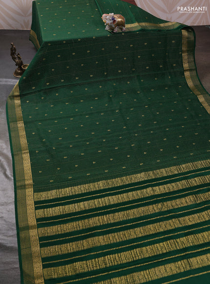 Green Pure Mysore Silk Saree