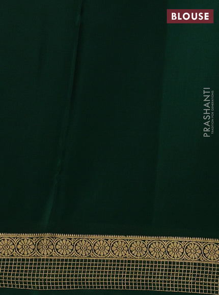 Green Pure Mysore Silk Saree