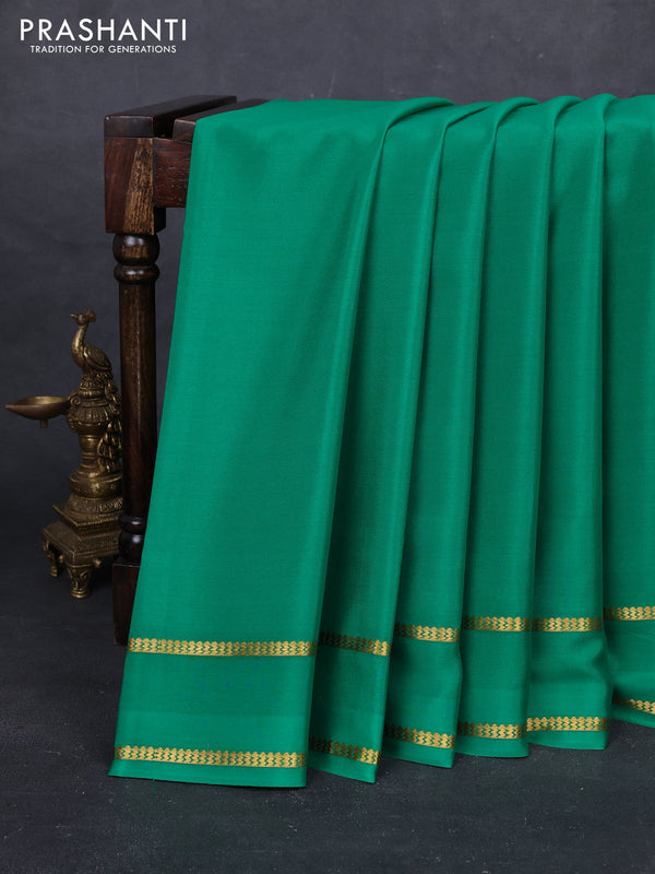 Green Pure Mysore Silk Saree