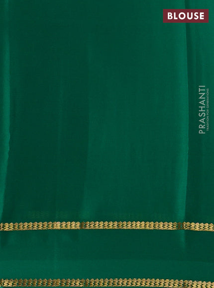 Green Pure Mysore Silk Saree