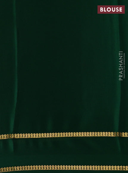 Green Pure Mysore Silk Saree