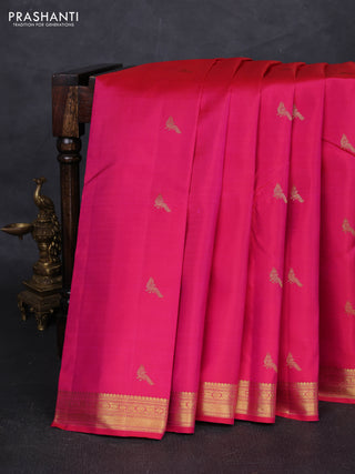 Pink Pure Kanchipuram Silk - Buttas
