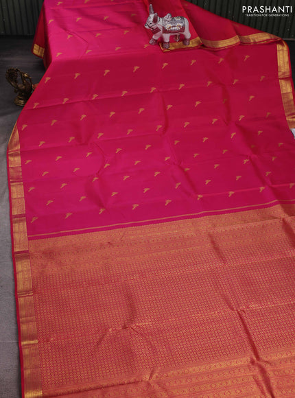 Pink Pure Kanchipuram Silk - Buttas